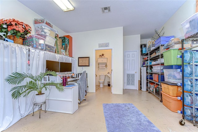 storage room with visible vents
