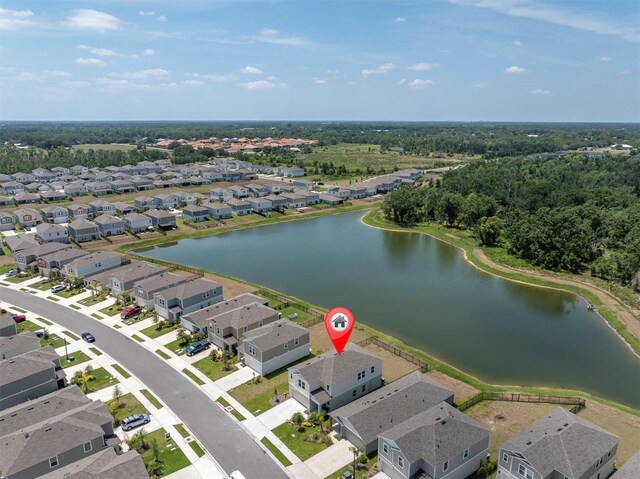 7721 Twin Leaf Ter, Parrish, FL 34219 - drone / aerial view featuring a residential view and a water view