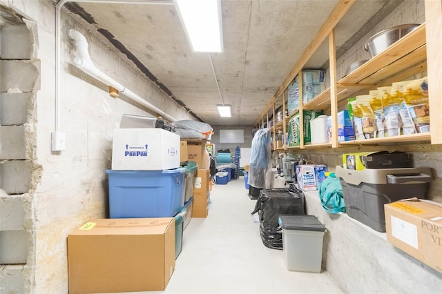 view of storage room