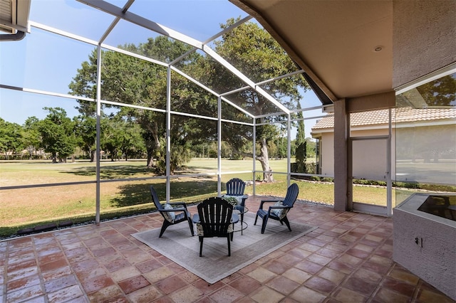 view of sunroom / solarium