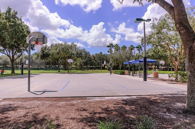 view of sport court with community basketball court