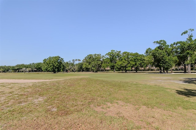 3964 Silk Oak Ln, Palm Harbor, FL 34685 - view of property's community featuring a lawn, view of wooded area, and golf course view