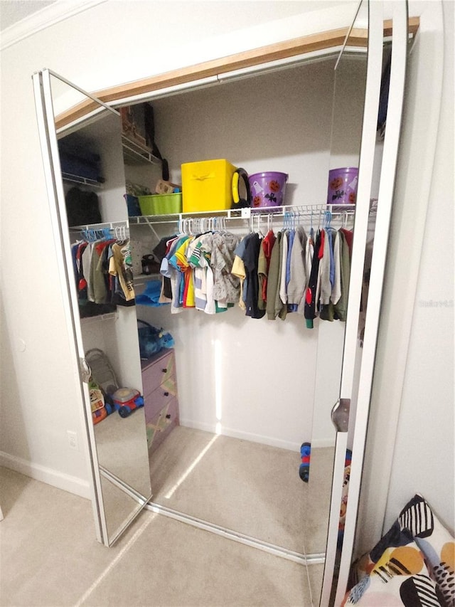view of closet