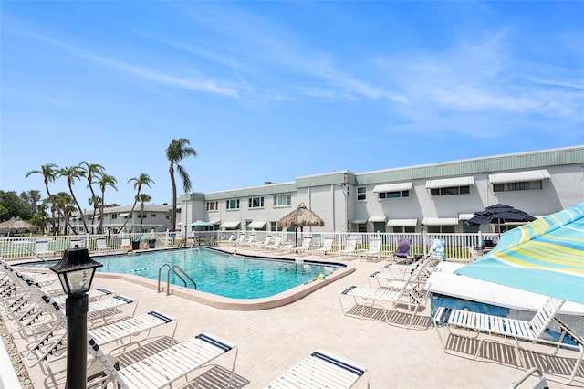 5216 81st St N Unit 2, Saint Petersburg, FL 33709 - community pool featuring a patio