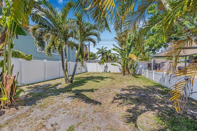 3300 Jackson St N, Saint Petersburg, FL 33704 - view of yard with a gazebo and a fenced backyard