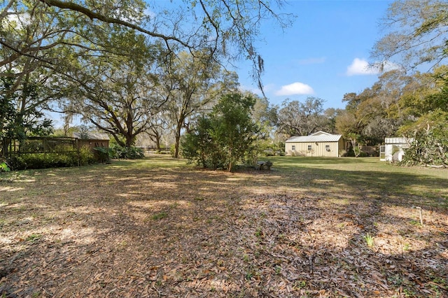 13015 Elm St, Odessa, FL 33556 - view of yard with an outdoor structure