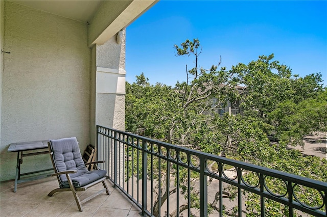view of balcony