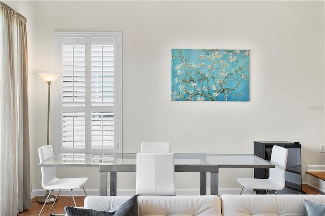 dining room with baseboards
