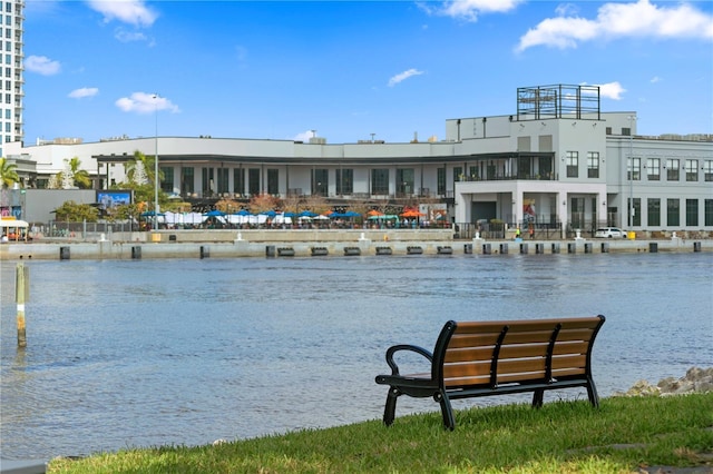 view of water feature