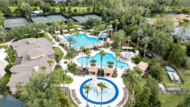 3254 Grassglen Pl, Wesley Chapel, FL 33544 - bird's eye view of a pool