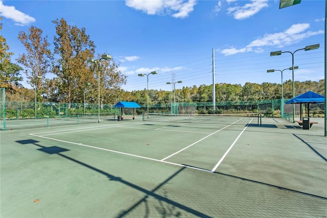15314 Sherwood Forest Dr, Tampa, FL 33647 - view of tennis court with fence and community basketball court