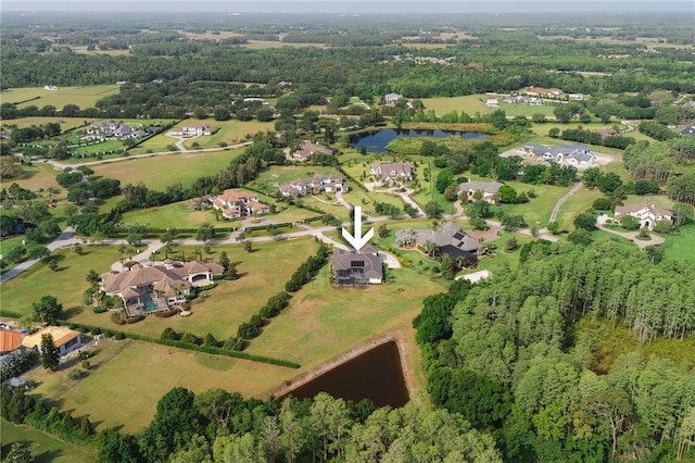 17305 Ballmont Park Dr, Odessa, FL 33556 - aerial view with a water view