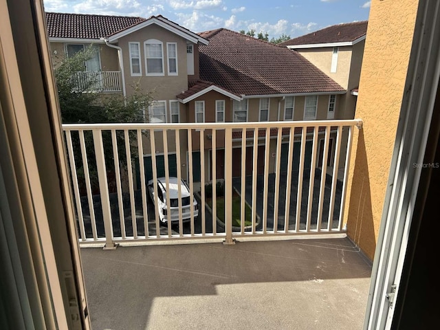view of balcony