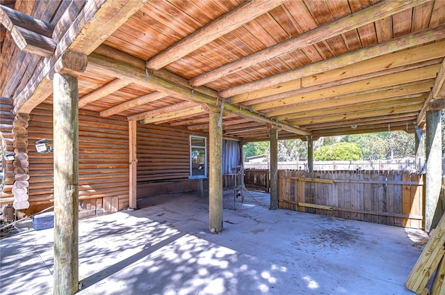 4126 Burrows Rd, Zephyrhills, FL 33542 - view of patio with fence