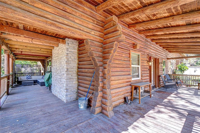 4126 Burrows Rd, Zephyrhills, FL 33542 - view of deck