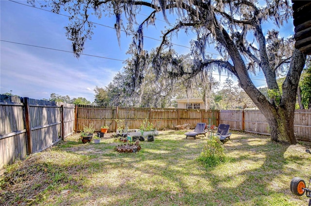 4126 Burrows Rd, Zephyrhills, FL 33542 - view of yard with a fenced backyard