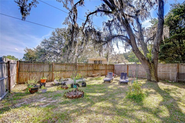 4126 Burrows Rd, Zephyrhills, FL 33542 - view of yard with a fenced backyard