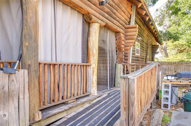 4126 Burrows Rd, Zephyrhills, FL 33542 - view of wooden deck
