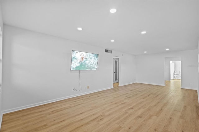 1225 58th St N Unit 204A, Saint Petersburg, FL 33710 - unfurnished room with recessed lighting, light wood-type flooring, and baseboards