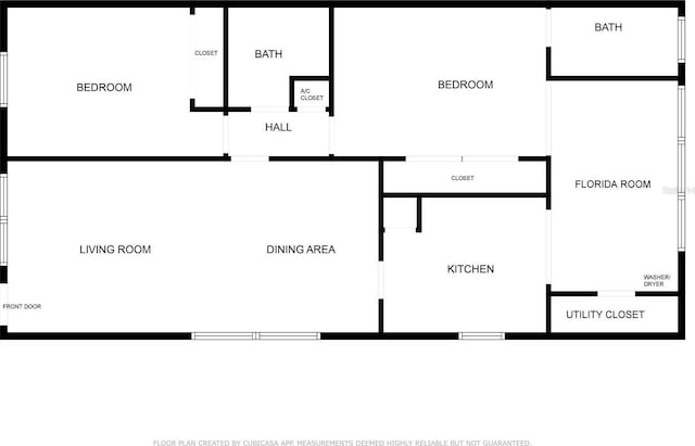 1225 58th St N Unit 204A, Saint Petersburg, FL 33710 - room layout
