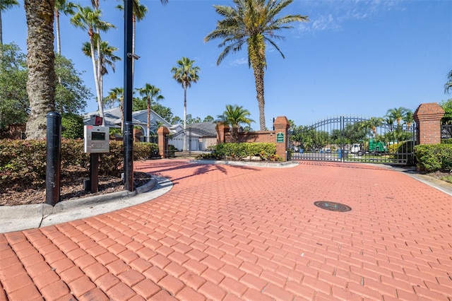 view of community featuring a gate