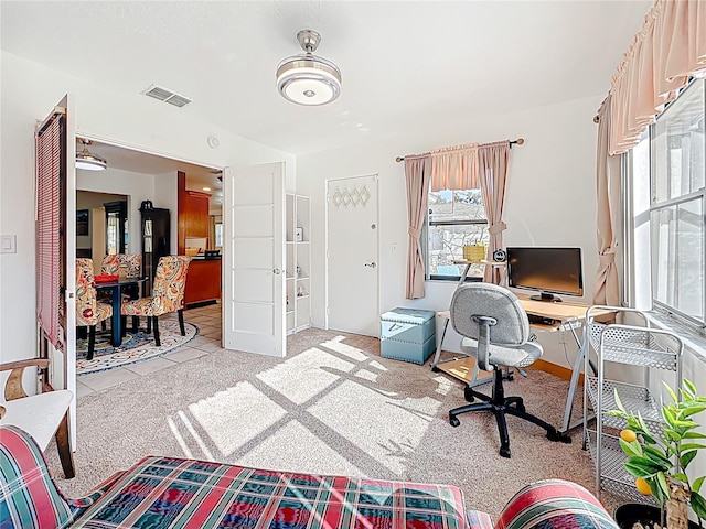 5100 Aragon Way S, Saint Petersburg, FL 33705 - office space featuring baseboards, visible vents, and light colored carpet