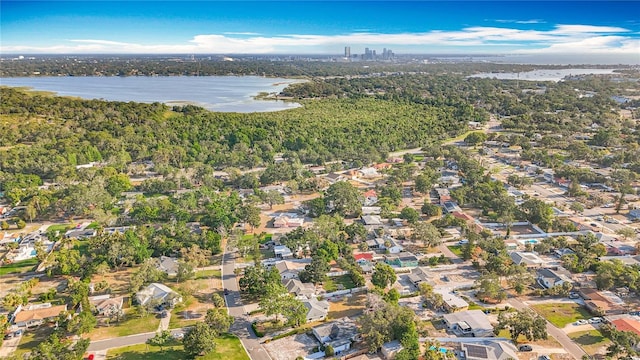 5100 Aragon Way S, Saint Petersburg, FL 33705 - aerial view with a water view and a residential view