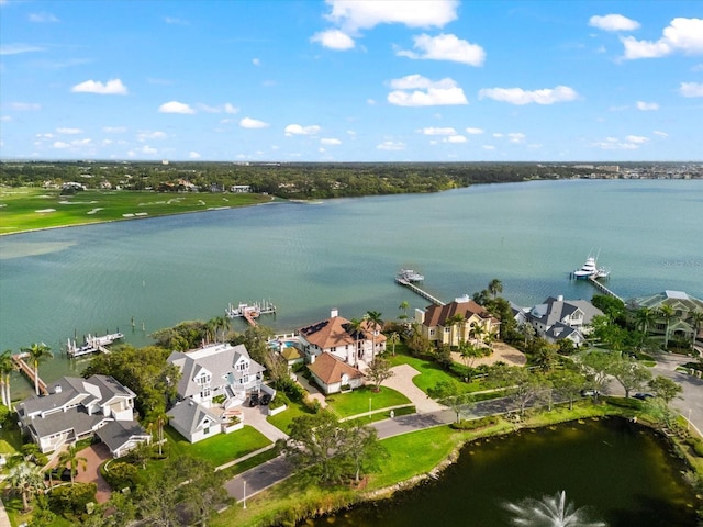 429 St Andrews Dr, Belleair, FL 33756 - aerial overview of property's location with a large body of water and nearby suburban area