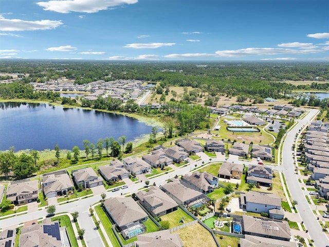 1741 Cherry Walk Rd, Lutz, FL 33558 - aerial view with a water view and a residential view