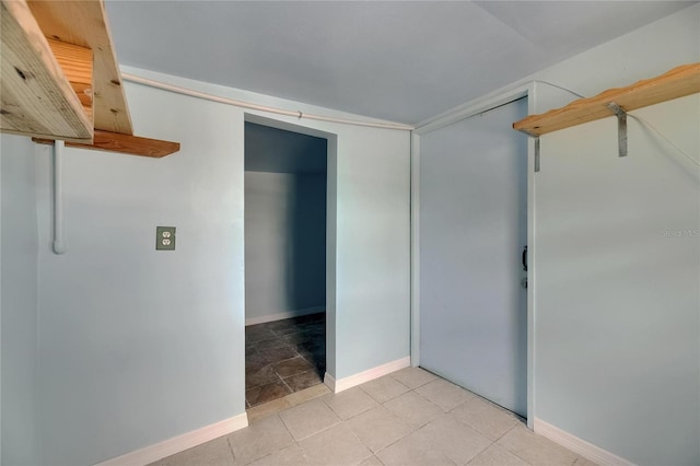 interior space with baseboards