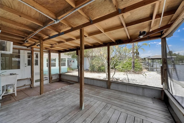 exterior space featuring a wealth of natural light