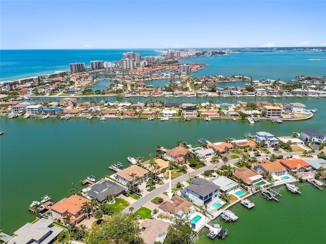 2233 Donato Dr, Belleair Beach, FL 33786 - aerial view featuring a water view