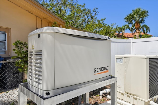 2233 Donato Dr, Belleair Beach, FL 33786 - exterior details with fence and a power unit