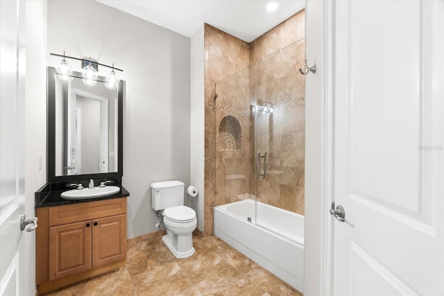 1600 Magnolia Rd, Belleair, FL 33756 - full bathroom with vanity, toilet, and shower / washtub combination