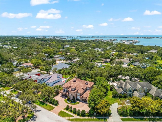 1600 Magnolia Rd, Belleair, FL 33756 - aerial perspective of suburban area featuring a large body of water