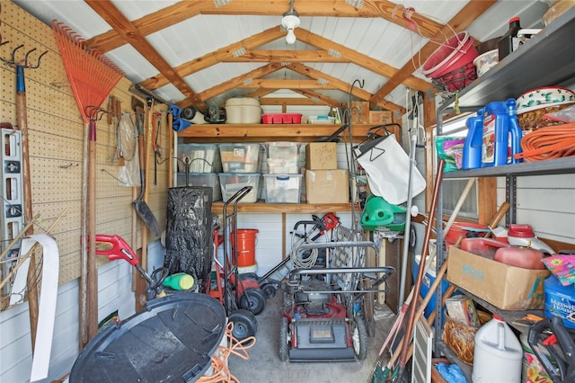 view of storage
