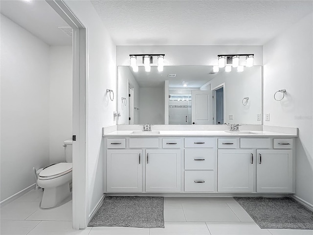 17683 Ramble On Way, Land O Lakes, FL 34638 - full bath with double vanity, tile patterned floors, and a sink