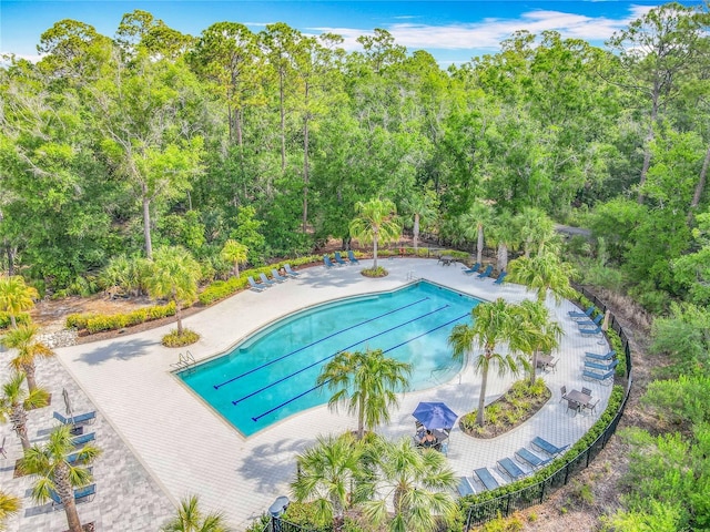 17683 Ramble On Way, Land O Lakes, FL 34638 - community pool featuring a patio