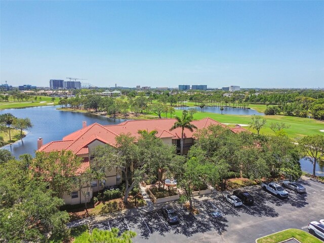 2400 Feather Sound Dr Unit 735, Clearwater, FL 33762 - birds eye view of property with view of golf course and a water view