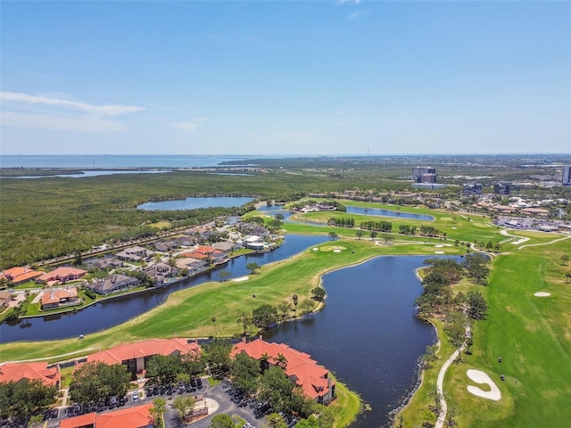 2400 Feather Sound Dr Unit 735, Clearwater, FL 33762 - birds eye view of property with a residential view, view of golf course, and a water view
