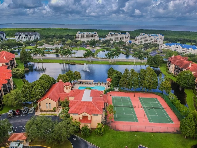 2400 Feather Sound Dr Unit 735, Clearwater, FL 33762 - drone / aerial view featuring a water view