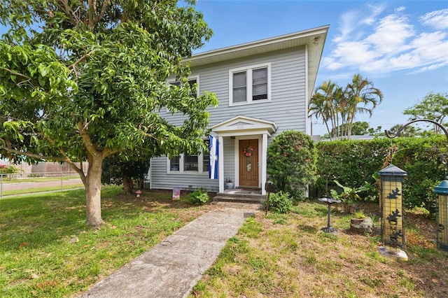 4100 1st Ave S, Saint Petersburg, FL 33711 - view of front of house featuring fence and a front lawn