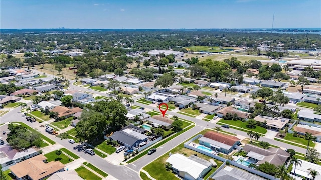 bird's eye view featuring a residential view