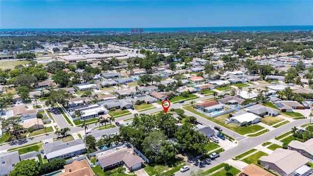 aerial view featuring a residential view