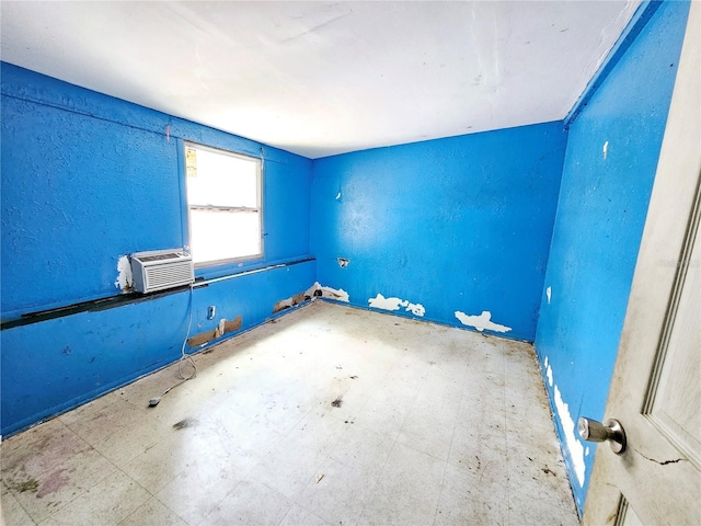 spare room with cooling unit