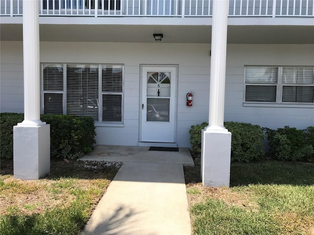 2450 Canadian Way Unit 6, Clearwater, FL 33763 - doorway to property featuring a balcony