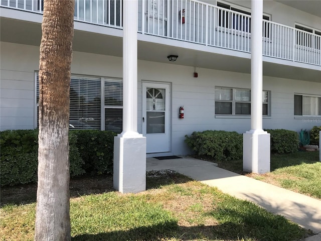 2450 Canadian Way Unit 6, Clearwater, FL 33763 - doorway to property featuring a balcony