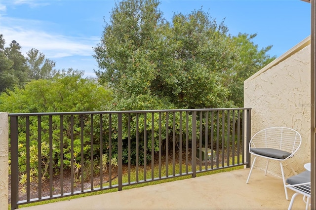 view of balcony