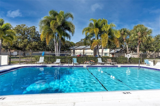 pool with fence
