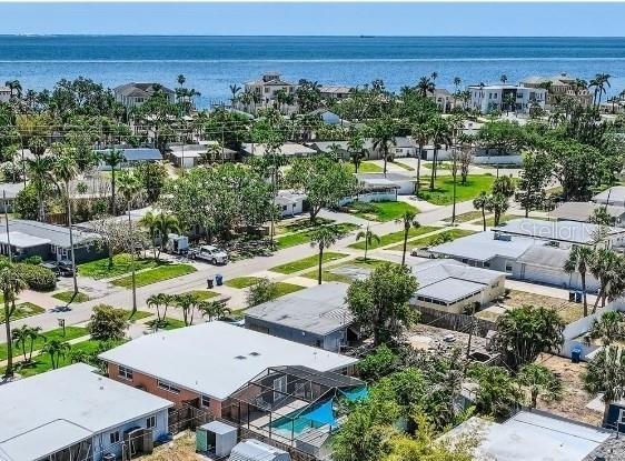 4018 Indianapolis St NE, Saint Petersburg, FL 33703 - aerial view of residential area featuring a large body of water
